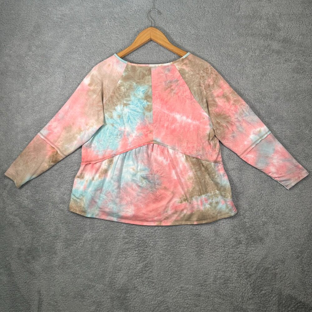Ava James‎ Womens Tie Dye Top Size 1x - Picture 2 of 10